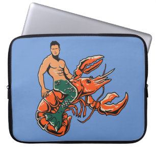 Housse Pour Ordinateur Portable Coque d'ordinateur portable Merman Riding Lobster
