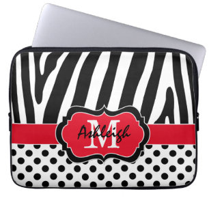 Housse Pour Ordinateur Portable coque d'ordinateur portable Pois de 13 pouces Red
