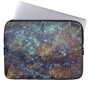 Housse Pour Ordinateur Portable Coque électronique Azurite et Malachite