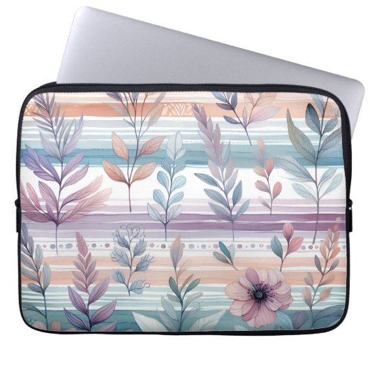 Housse Pour Ordinateur Portable Coque informatique botanique (Devant)
