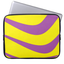 Coque Ordinateur Portable Jaune Avec Grilles Viole