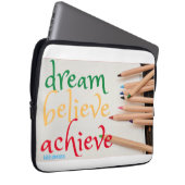 Housse Pour Ordinateur Portable coque portable "DREAM, CROYEVE..." (Devant droit)