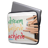 Housse Pour Ordinateur Portable coque portable "DREAM, CROYEVE..." (devant gauche)