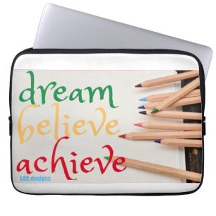 Housse Pour Ordinateur Portable coque portable "DREAM, CROYEVE..."