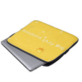 Housse Pour Ordinateur Portable coque portable jaune (Devant bas)