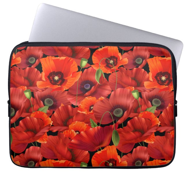 Housse Pour Ordinateur Portable Coquelicot (Devant)