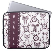 Coquette Maroon Bow