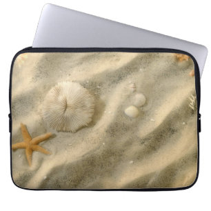 Housse Pour Ordinateur Portable Coquillages en sable