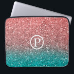 Housse Pour Ordinateur Portable Coral Melon Orange Turquoise Aqua Green Parties sc<br><div class="desc">Conception personnalisée</div>