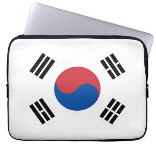 Housse Pour Ordinateur Portable Corée du Sud Séoul Asie Drapeau coréen Voyage