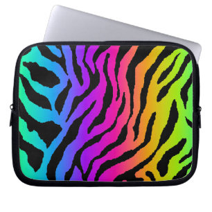 Housse Pour Ordinateur Portable Corey Tiger Impression Néon Tigre 80s