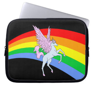 Housse Pour Ordinateur Portable Corey Tiger Licorne Arc-en-ciel 80s