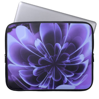 Housse Pour Ordinateur Portable Corolla Bleue Stimulée Pétales