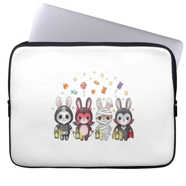 Housse Pour Ordinateur Portable Costume de lapin mignon Halloween (Devant)