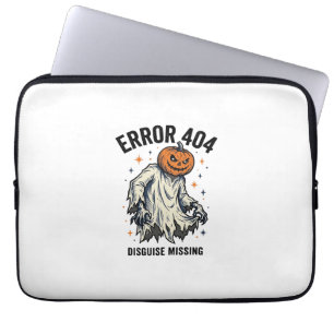 Housse Pour Ordinateur Portable Costume Halloween 404 Citrouille Fantôme Erreur De