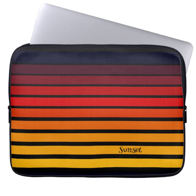 Housse Pour Ordinateur Portable Coucher de soleil (Devant)