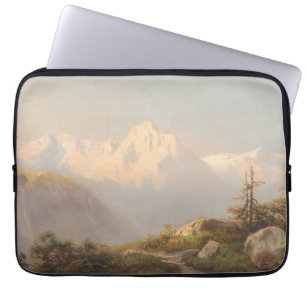 Housse Pour Ordinateur Portable Coucher de soleil dans les montagnes - Carl Lafite