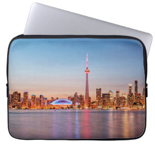 Housse Pour Ordinateur Portable Coucher de soleil sur la ligne d'horizon de Toront