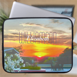 Housse Pour Ordinateur Portable Coucher de soleil sur le toit 2295