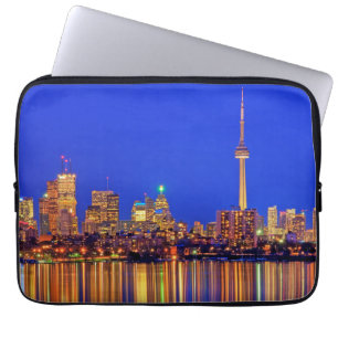 Housse Pour Ordinateur Portable Coucher de ville de Toronto la nuit