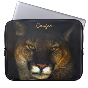 Housse Pour Ordinateur Portable Cougar Mountain Lion Big Cat Art Design