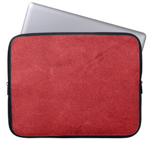 Housse Pour Ordinateur Portable Couleur velours de texture rouge moderne