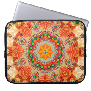 Housse Pour Ordinateur Portable Couleurs d'énergie vibrantes : design mandala.