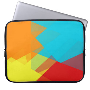 Housse Pour Ordinateur Portable Couleurs modernes rétro Géométrique #14