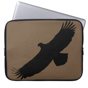 Housse Pour Ordinateur Portable Couleurs personnalisées Vol d'aigle à manches d'or