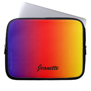 Housse Pour Ordinateur Portable Couleurs vives d'arc-en-ciel de douille