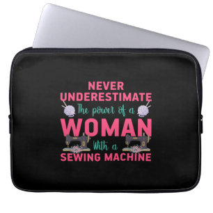 Housse Pour Ordinateur Portable Couper Le Pouvoir D'Une Femme Avec Une Machine À C