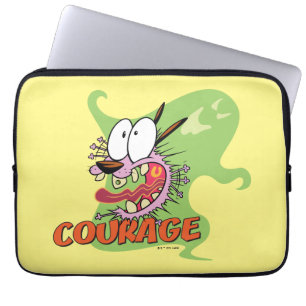 Housse Pour Ordinateur Portable Courage du chien lâché Graphique fantôme