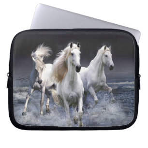 Housse Pour Ordinateur Portable Coussin de chevaux au galop