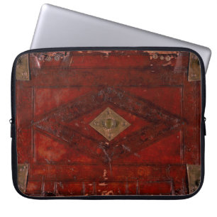 Housse Pour Ordinateur Portable Couverture antique de cuir de relief et de livre