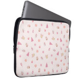 Housse Pour Ordinateur Portable Cozy Pink Christmas Pattern (Devant droit)