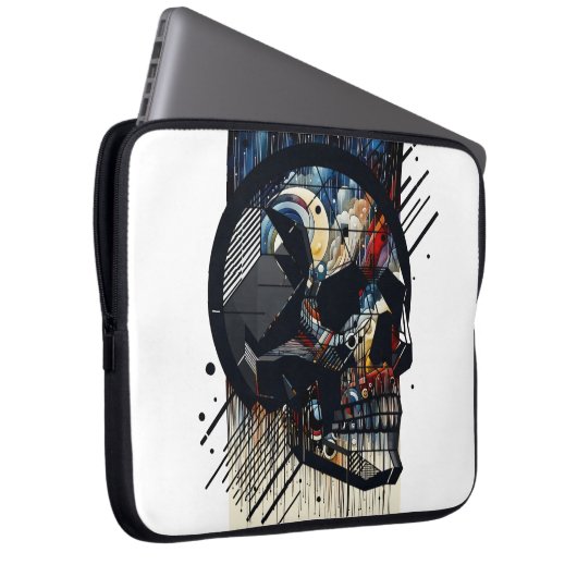 Housse Pour Ordinateur Portable Crâne dans différents styles 37 (Devant droit)