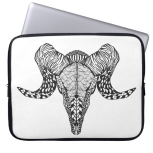 Housse Pour Ordinateur Portable Crâne inspiré de moutons