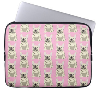 Housse Pour Ordinateur Portable Cream French Bulldog