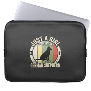 Housse Pour Ordinateur Portable Création pour fille amoureuse de Berger Allemand (