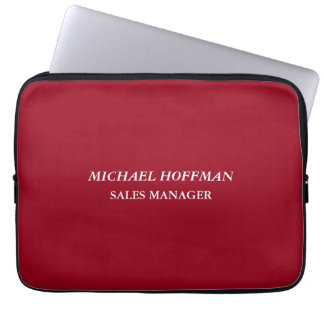 Housse Pour Ordinateur Portable Creative Carmine rouge minimaliste classique itali