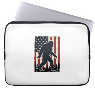 Housse Pour Ordinateur Portable Créature Sauvage Patriotique Drapeau Vintage Vecte
