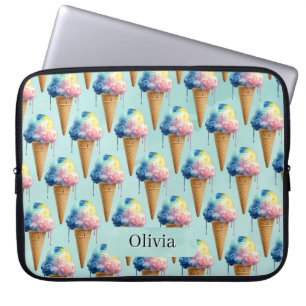 Housse Pour Ordinateur Portable Crème Glacée