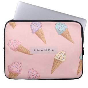 Housse Pour Ordinateur Portable Crème glacée Cute Pastel personnalisée