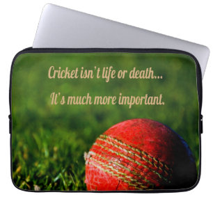 Housse Pour Ordinateur Portable Cricket Red Ball drôle Motivation