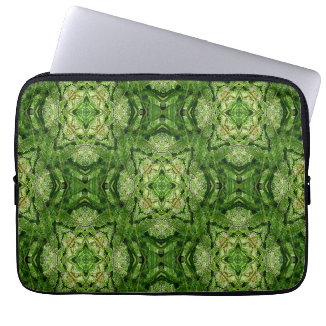 Housse Pour Ordinateur Portable Cristaux bleuets.... (Devant)