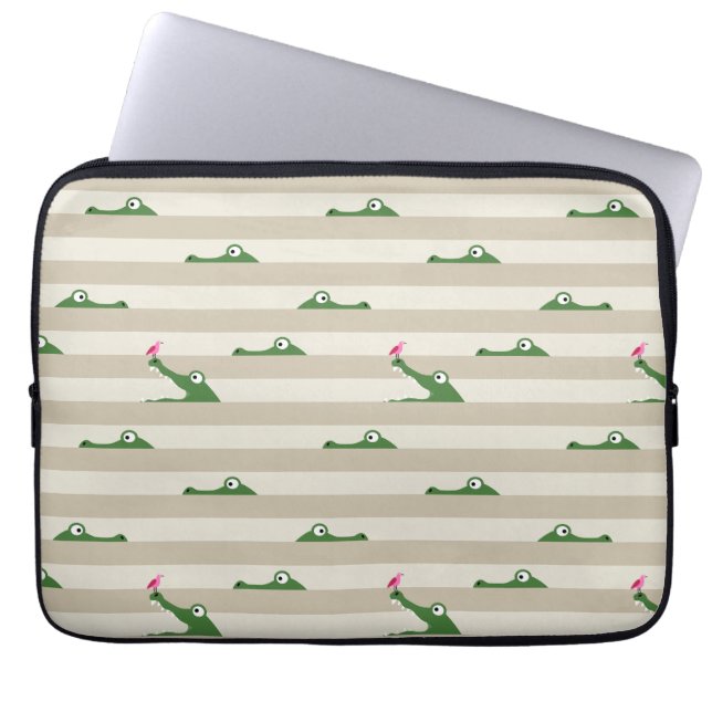 Housse Pour Ordinateur Portable Crocodile (Devant)