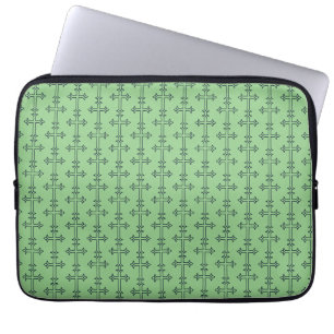 Housse Pour Ordinateur Portable Croix Chrétienne Classique Art Minimaliste Fin