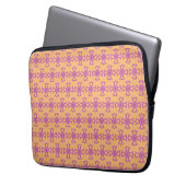 Housse Pour Ordinateur Portable Croix chrétienne rose (devant gauche)
