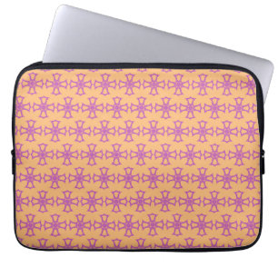 Housse Pour Ordinateur Portable Croix chrétienne rose