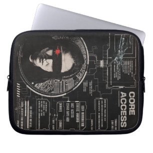 Housse Pour Ordinateur Portable Crosswired - Techno-Brutalist Streetwear Design
